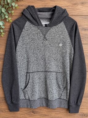 Element Men's Two-Tone Charcoal Gray Hooded Pullover